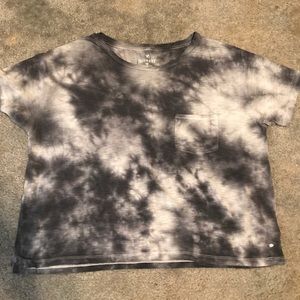 Gray and black tie dye shirt from American Eagle